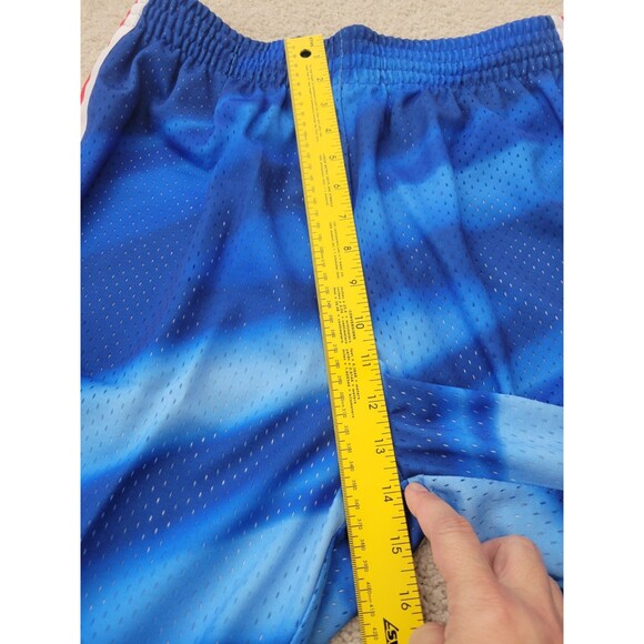 NWT Men's Blue New Jersey NETS Hardwood Classic 1990/91 Swingman Shorts Large - Picture 6 of 13